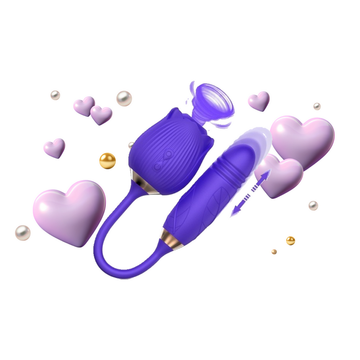 Clital Sucking and G-point Thrust Rose Vibrator